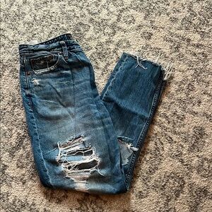 Abercrombie - Distressed Blue Jeans